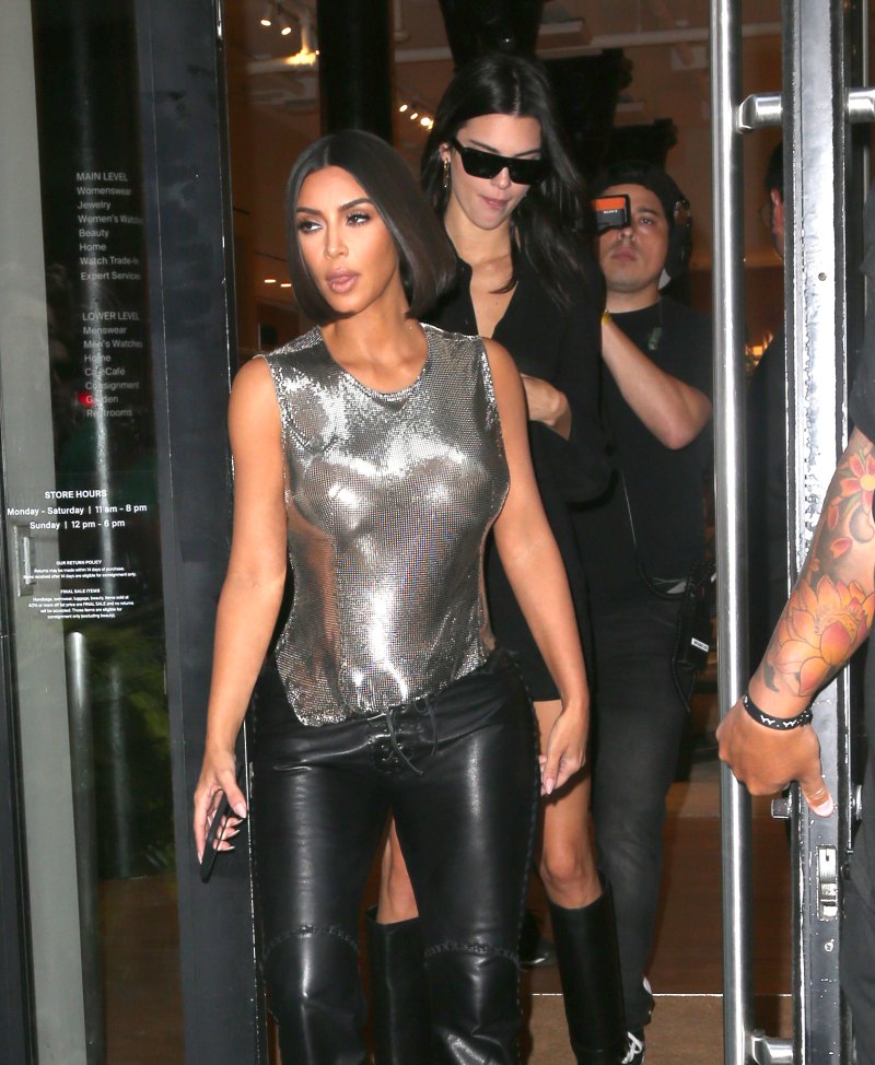 Kim Kardashian, sister Kendall Jenner, Jonathan Cheban and Lala Anthony out and about in New York City