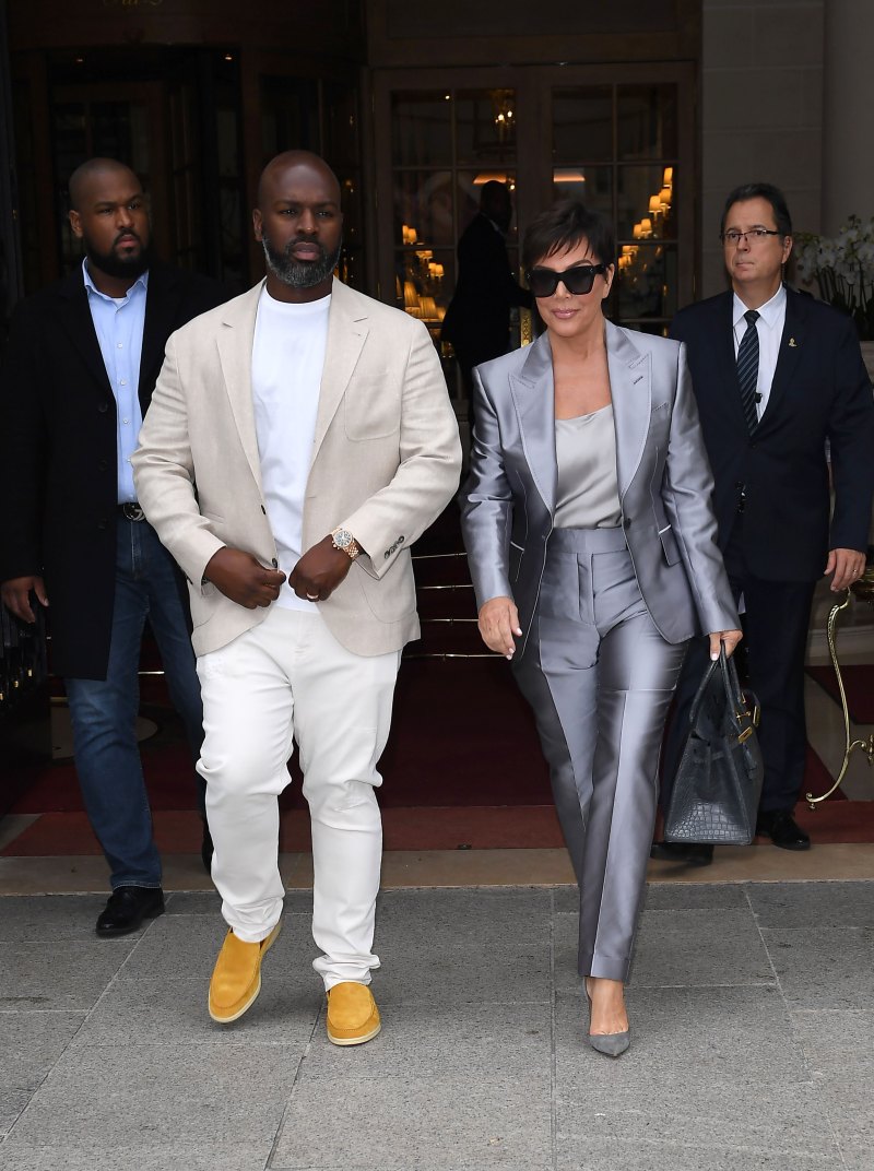 Kris Jenner and boyfriend, Corey Gamble, step out for Paris Fashion Week