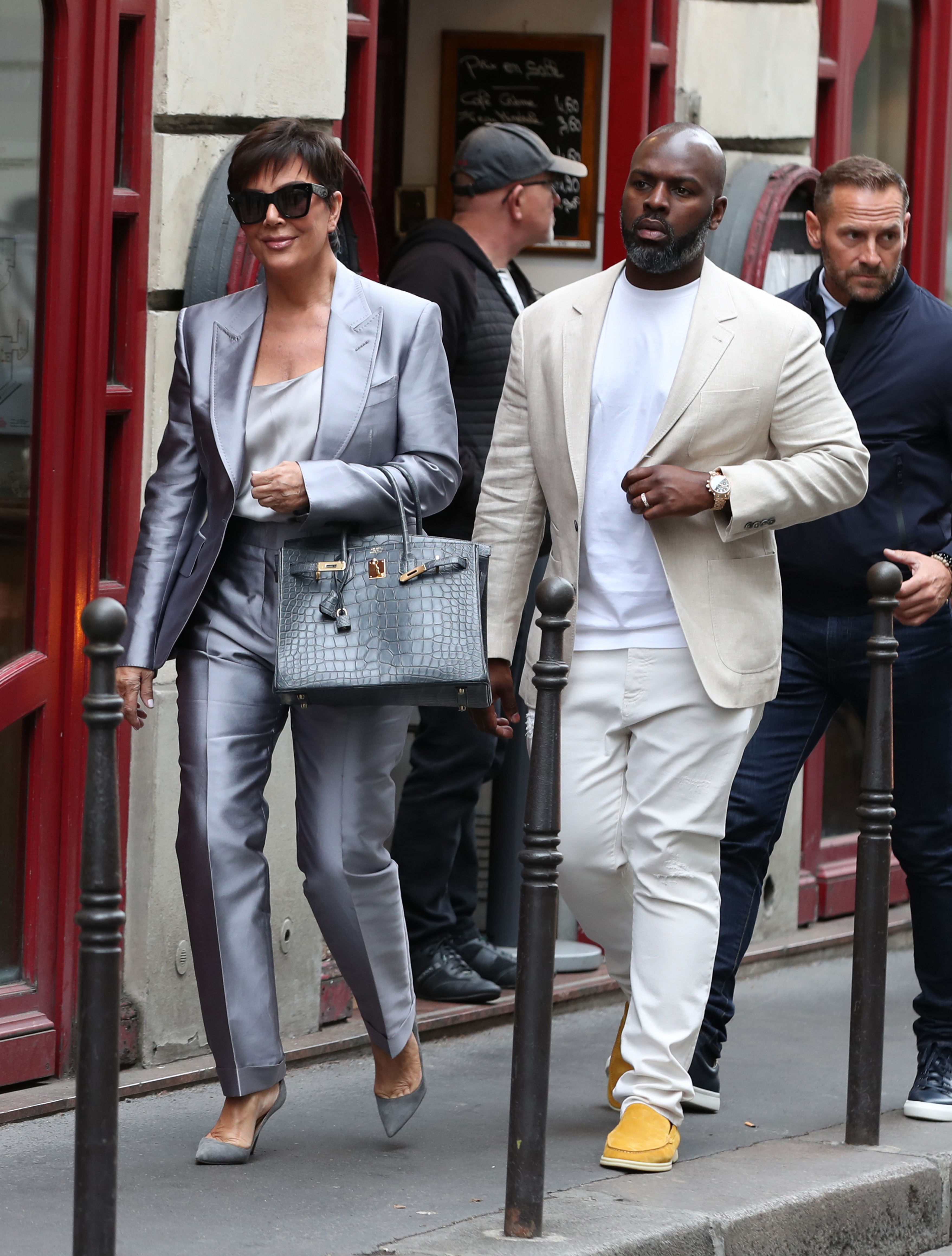 Kris Jenner and boyfriend, Corey Gamble, step out for Paris Fashion Week