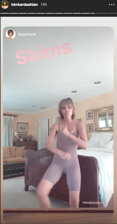 Lisa Rinna wearing SKIMS