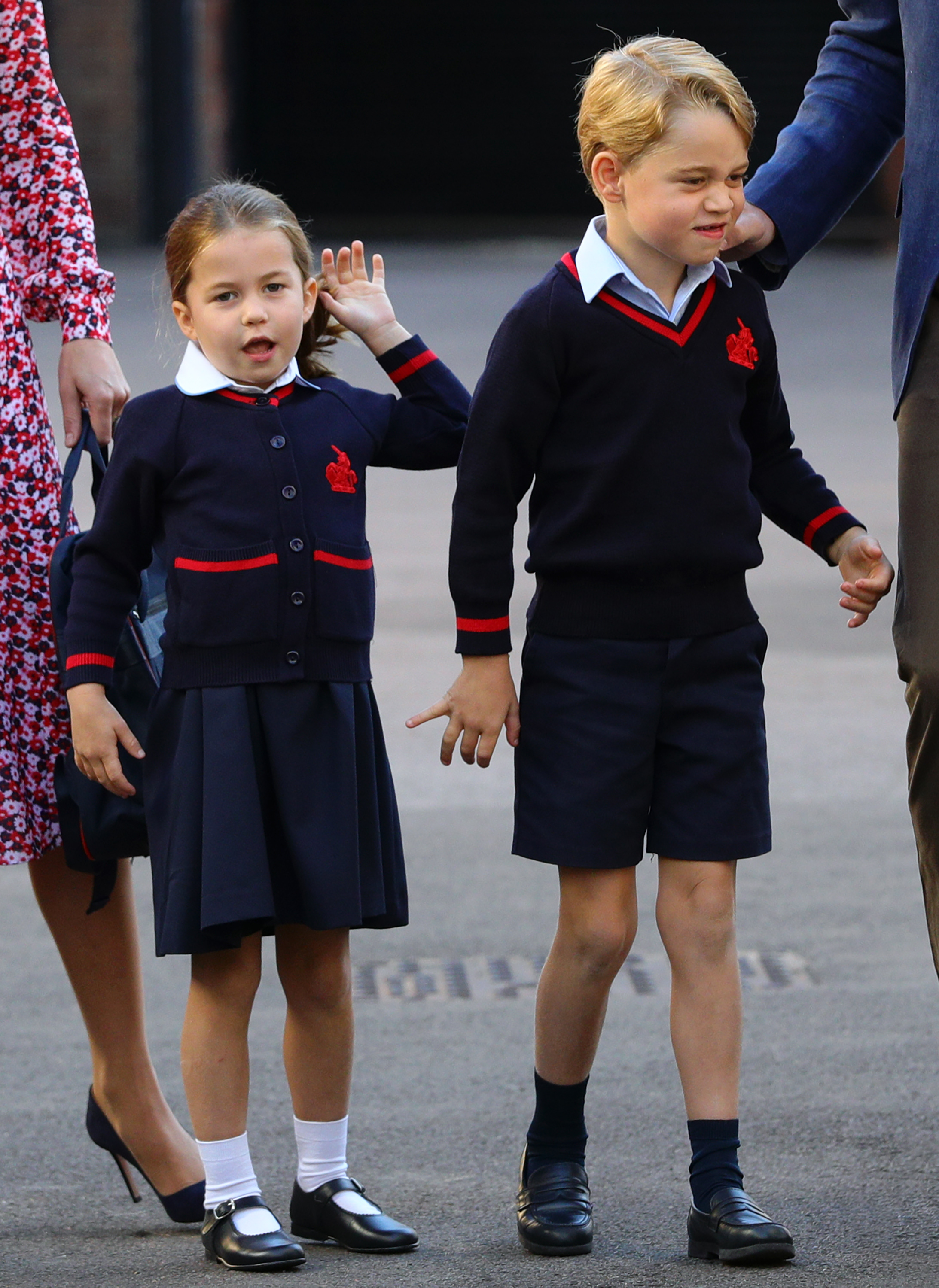 Princess Charlotte and Prince George Matching Uniforms First Day of School