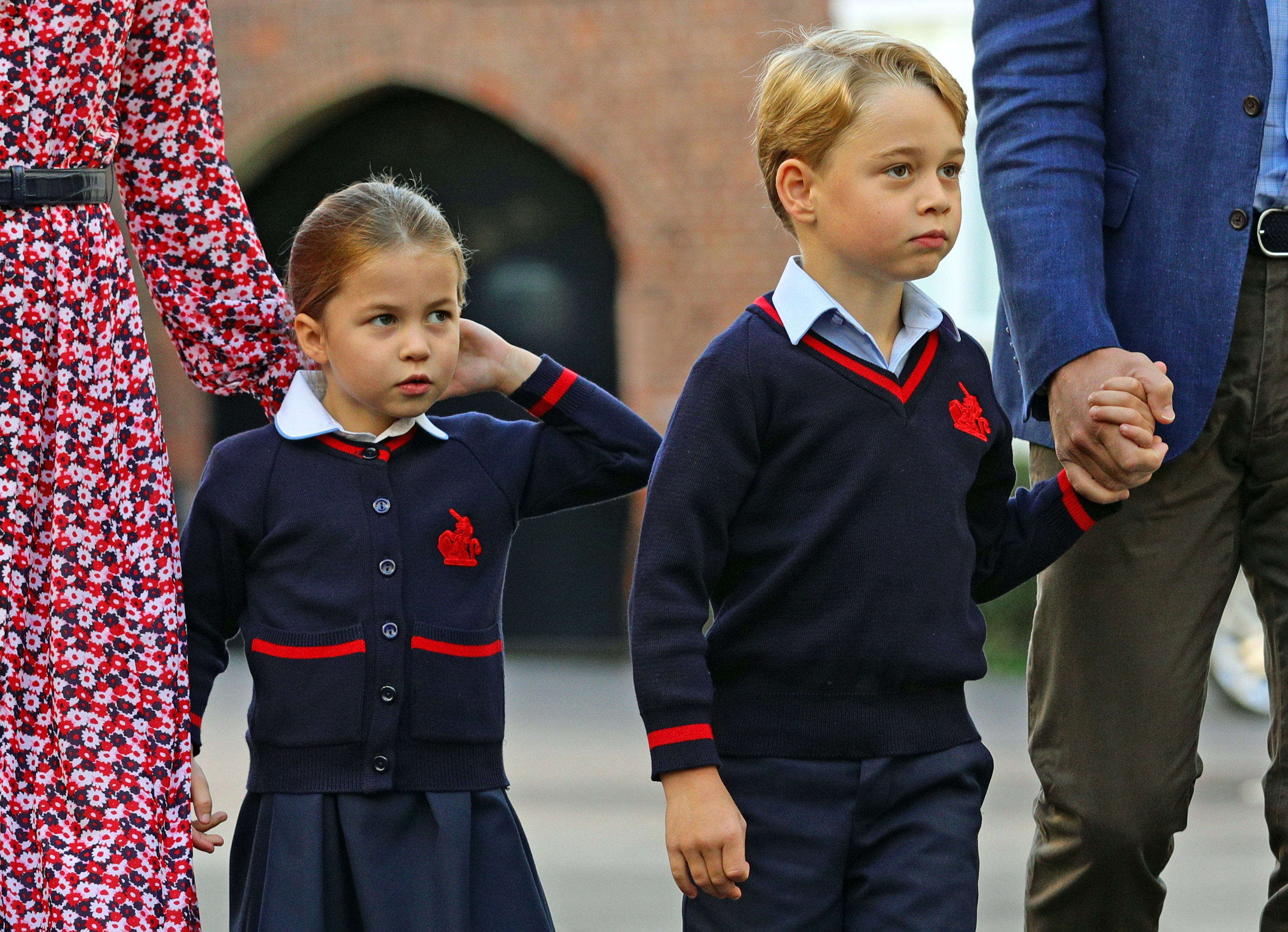 Princess Charlotte First Day of School With Brother Prince George
