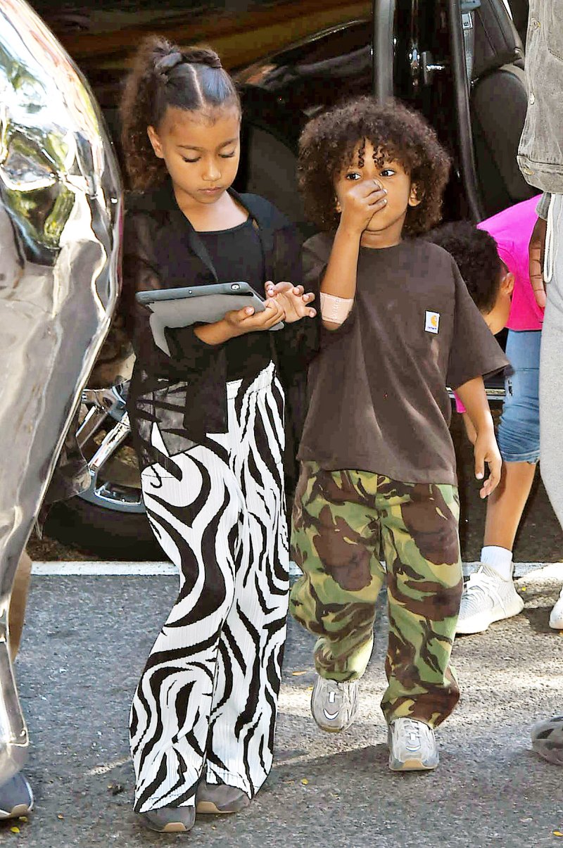 North West and Saint West in Queens Amid Kanye West Sunday Service Jesus Is King Free Show
