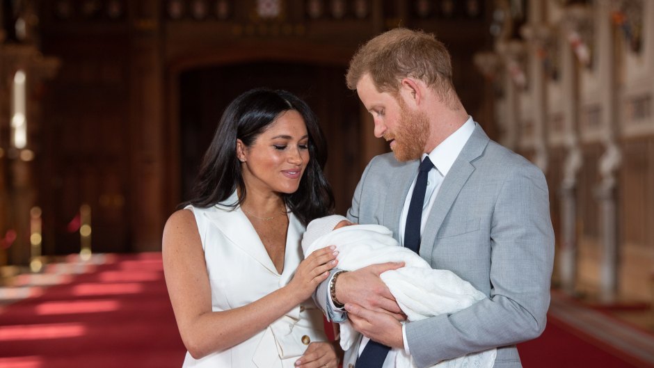 Meghan Markle and Prince harry Holding Baby Archie