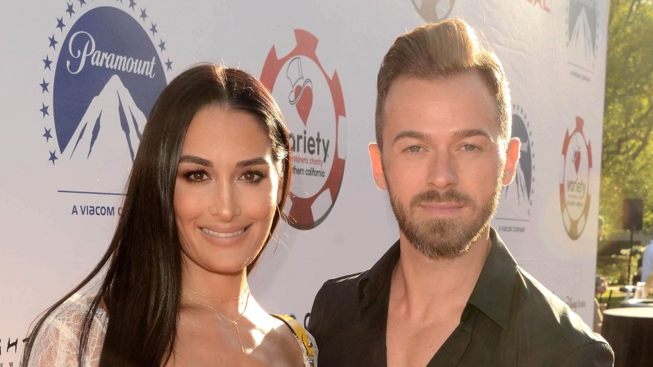 Nikki Bella and Artem Chigvintsev at the 9th Annual Variety Charity Poker & Casino Night