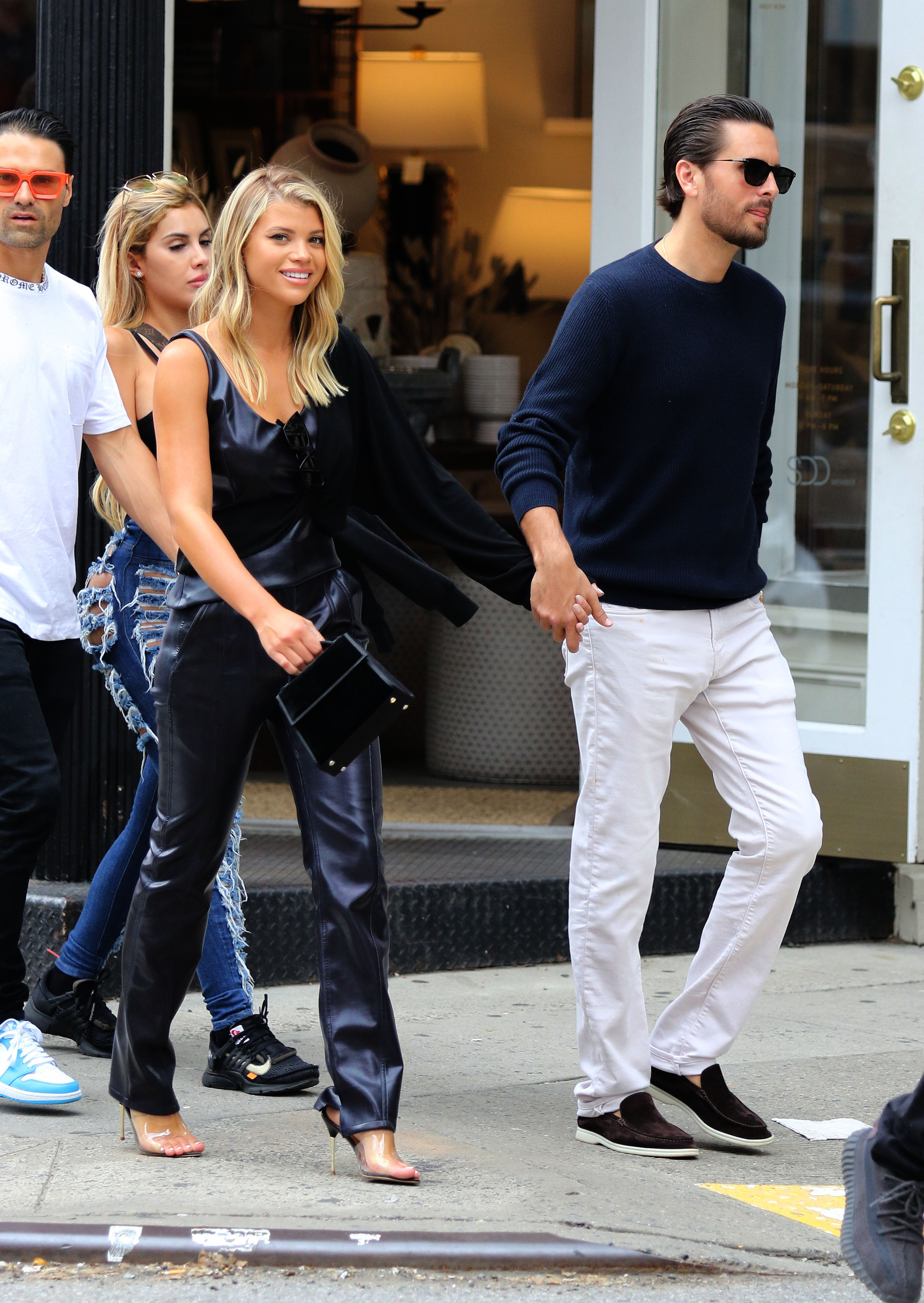 Scott Disick and Sofia Richie walking in NYC and holding hands