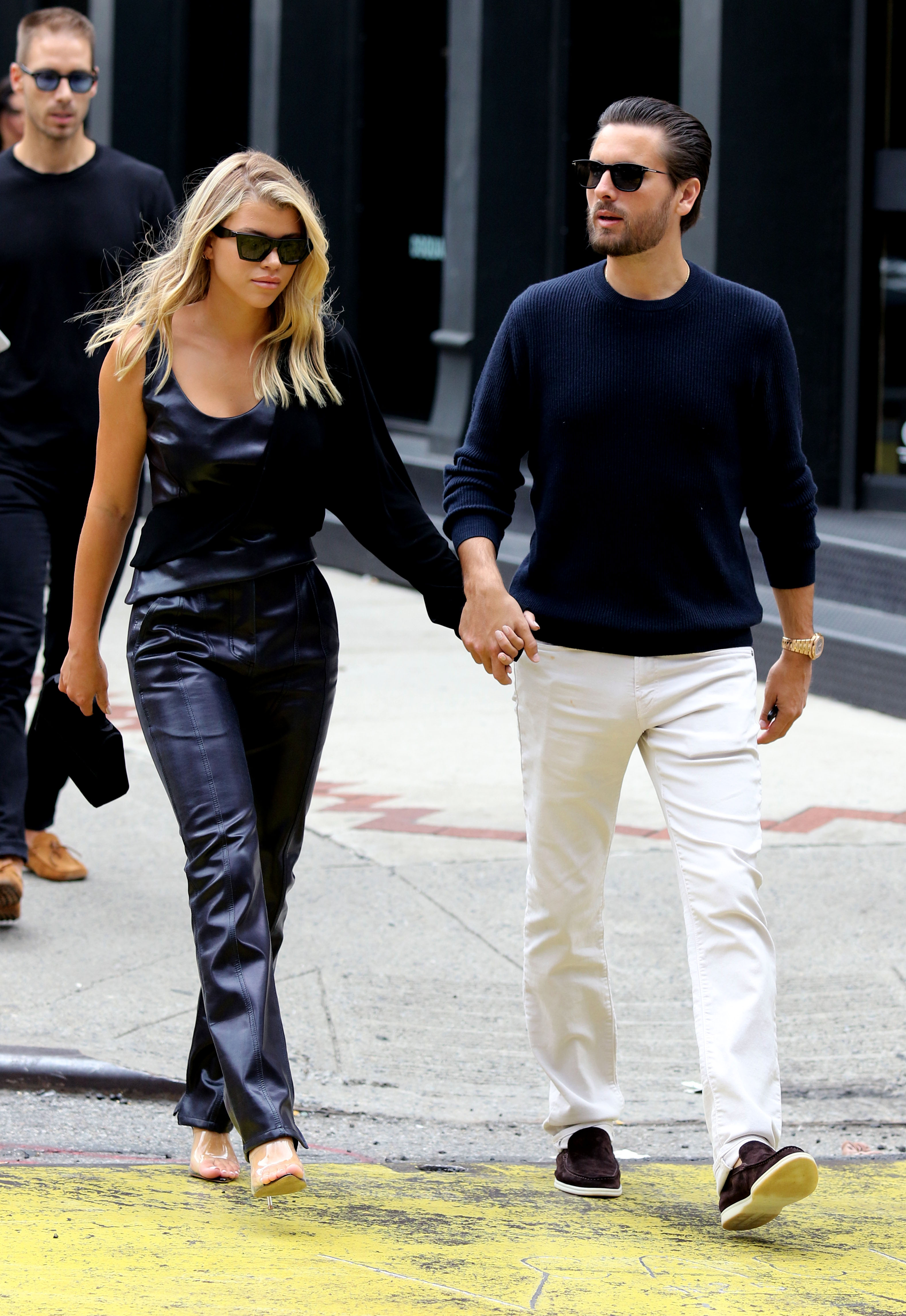 Scott Disick and Sofia Richie walking in NYC and holding hands