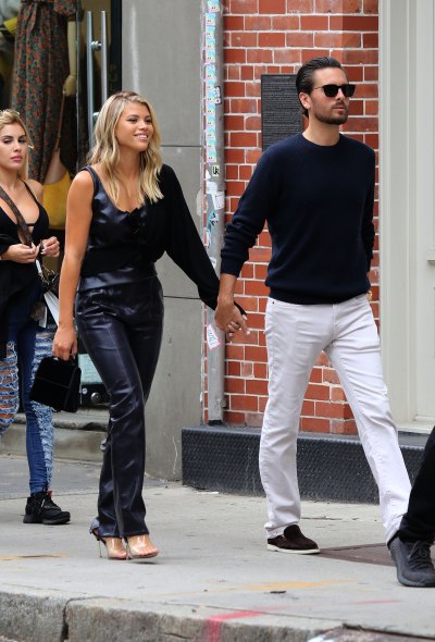 Scott Disick and Sofia Richie walking in NYC and holding hands