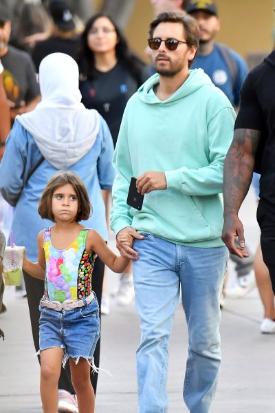 Scott Disick celebrate their daughter Penelope's 7th birthday at Disneyland