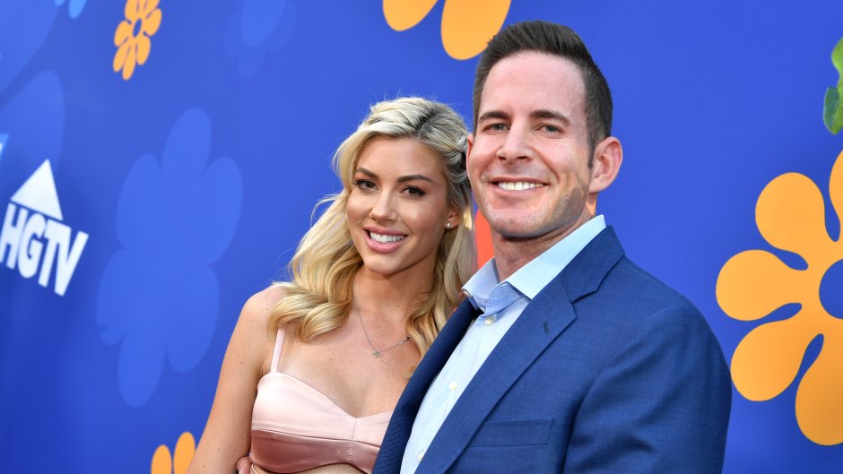 Heather Rae young and Tarek El Moussa at 'A Very Brady Renovation' TV show premiere
