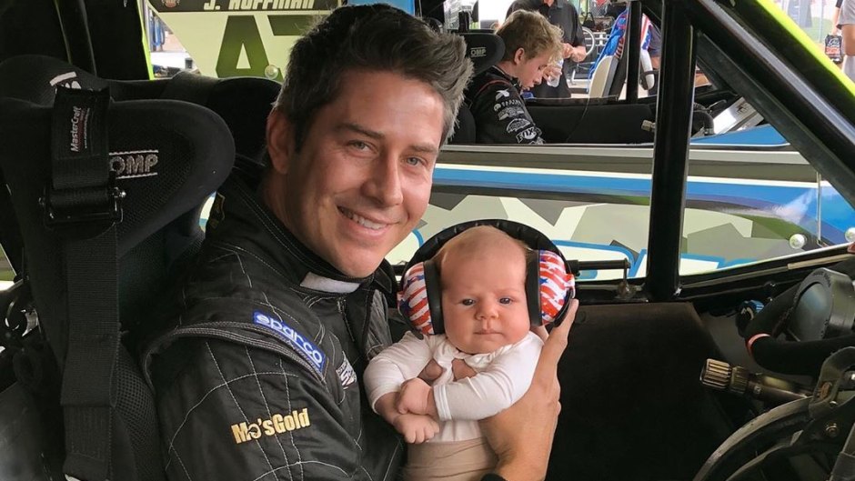 Arie Luyendyk Jr sits in Racecar with Daughter Alessi