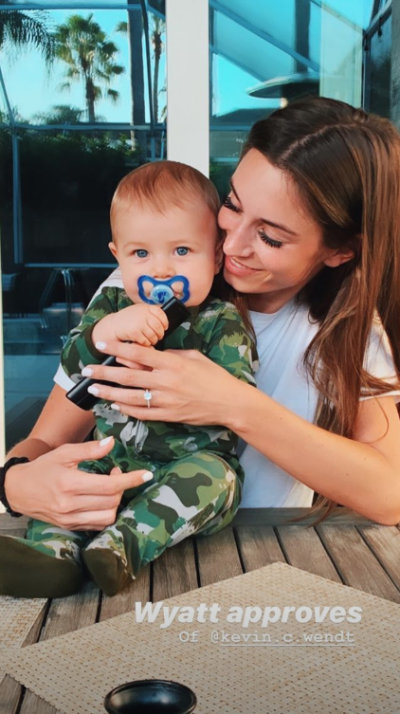 Astrid Loch Shows Off engagement Ring