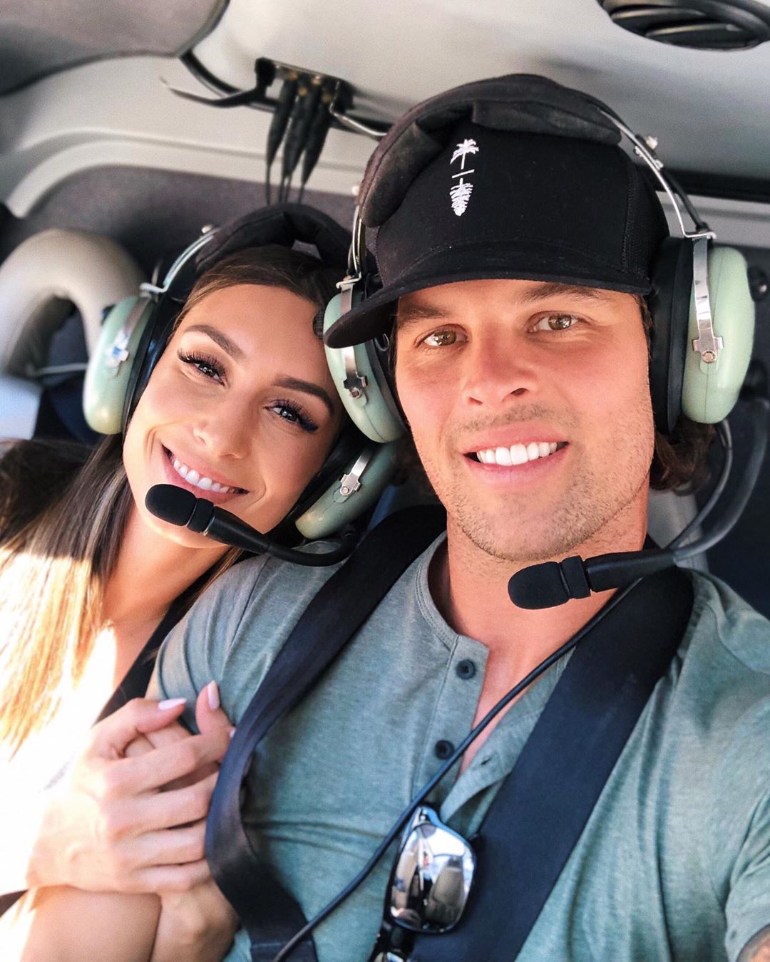 Astrid Loch and Kevin Wendt Helicopter Selfie