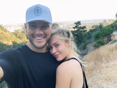 Cassie Randolph and Colton Underwood Selfie While Hiking in the Canyon
