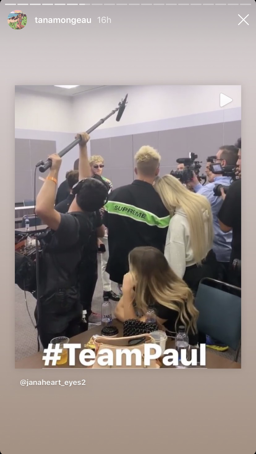 Jake Paul, Logan Paul and Tana Mongeau
