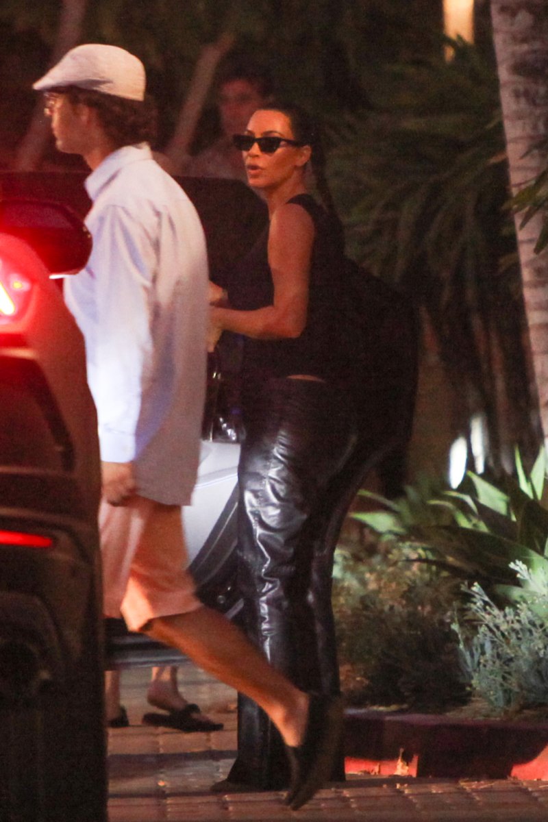 Kim Kardashian and Kanye West Take North to Dinner