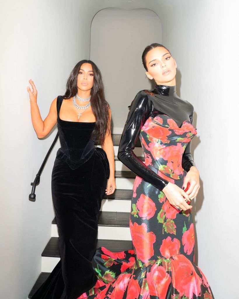 Kim Kardashian and Kendall Jenner 2019 Emmys Behind the Scenes Photos