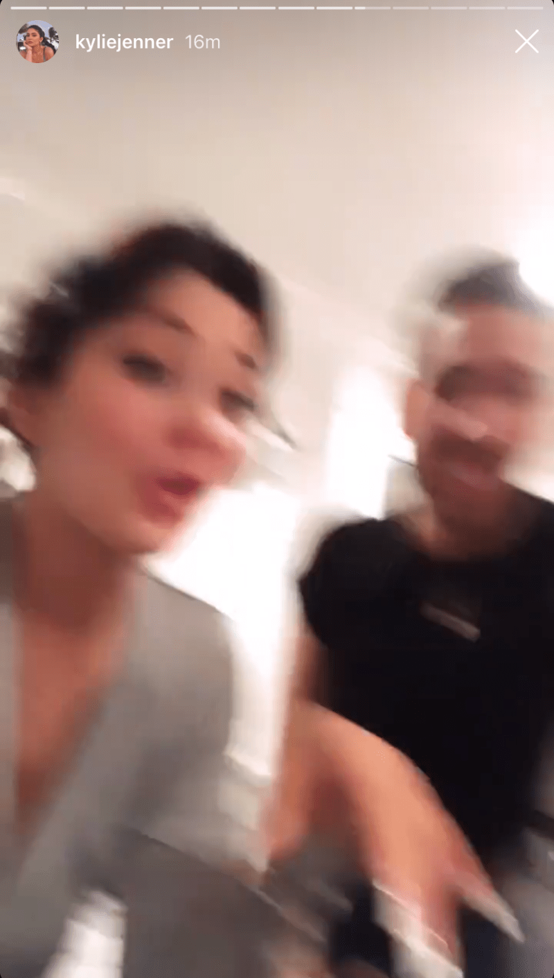 Blurry Photo of Kylie Jenner and Ariel