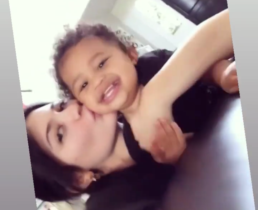 Kylie Jenner Hugging Stormi Webster