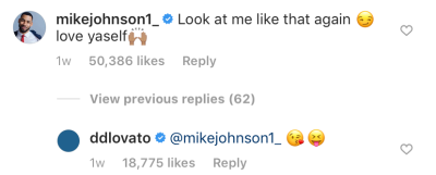 mike-johnson-demi-lovato-comments