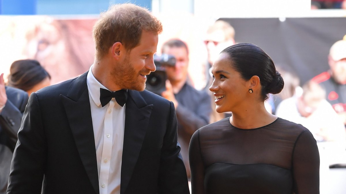 Prince Harry and Meghan Markle Looking At Each Other