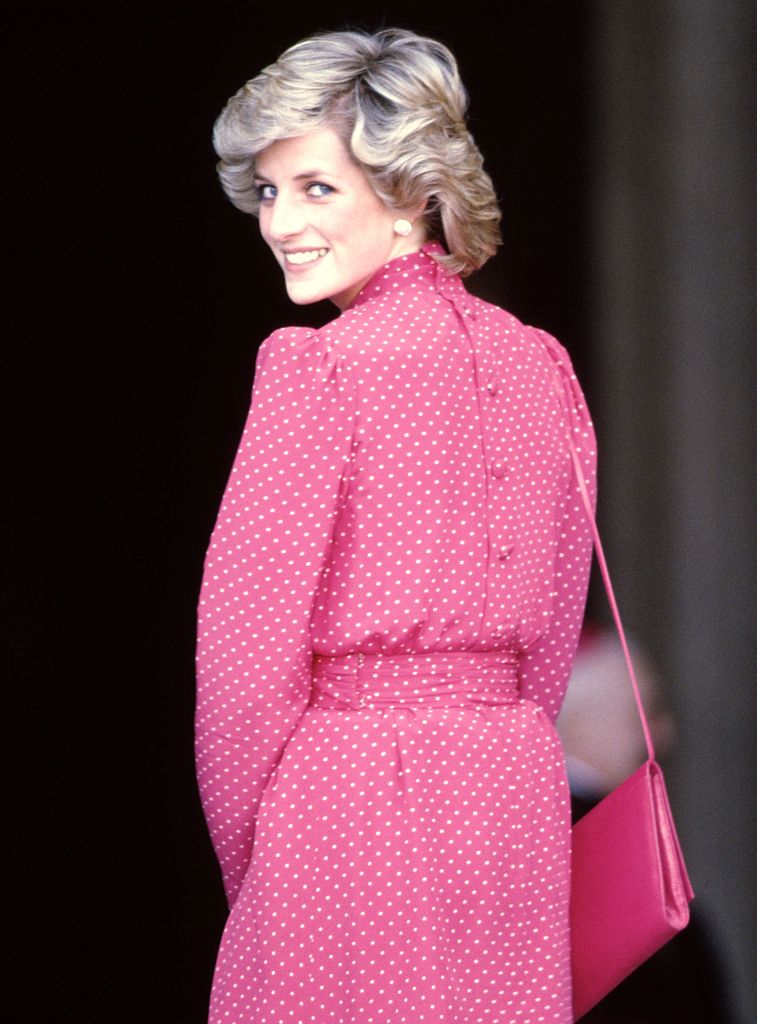 Princess Diana Looking Over Her Shoulder