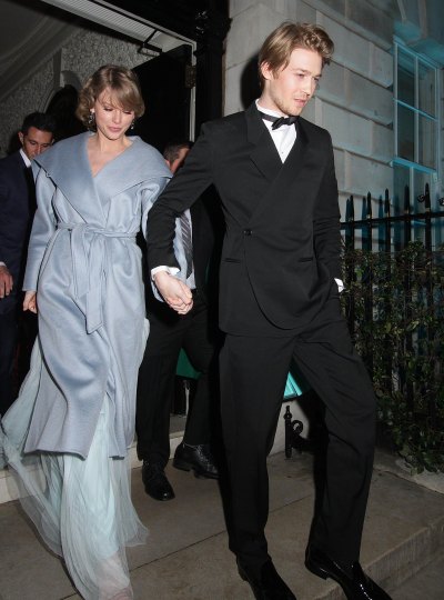 Taylor Swift and Joe Alwyn Hold Hands British Vogue Fashion and Film BAFTA party, Annabel's, London, UK - 10 Feb 2019