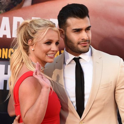 Britney Spears and Boyfriend Sam Asghari posing on red carpet are a normal couple