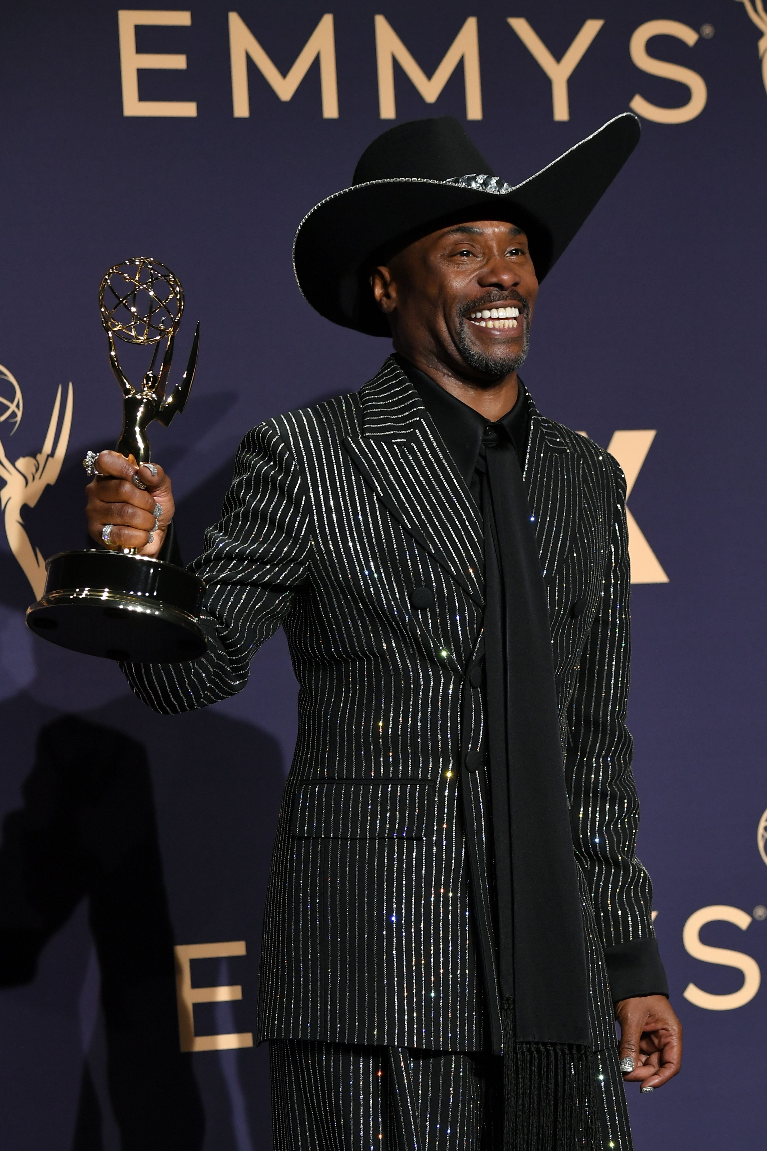 Billy Porter Emmy Win 71st Annual Primetime Emmy Awards, Press Room, Microsoft Theatre, Los Angeles, USA - 22 Sep 2019