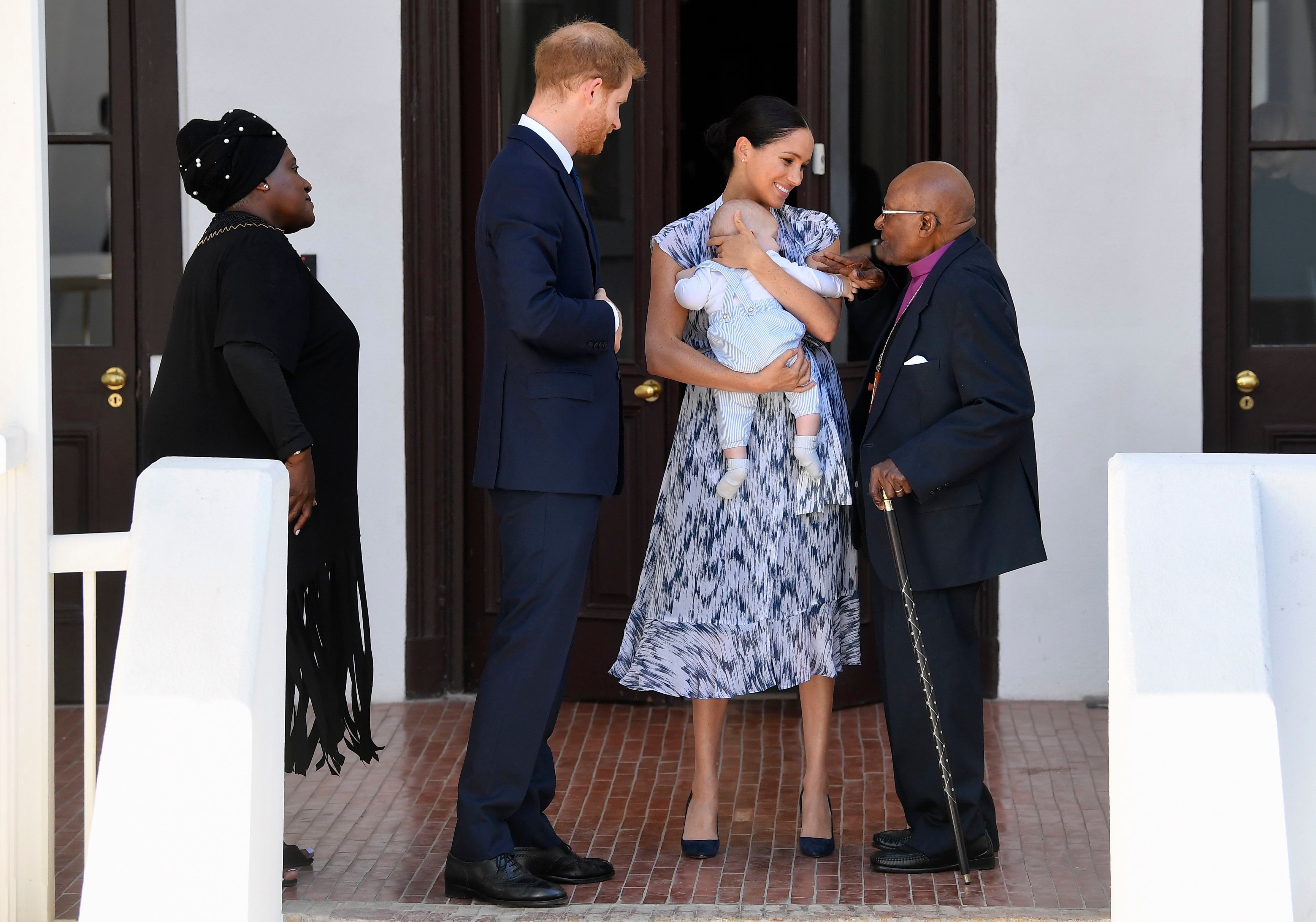 Prince Harry and Meghan Duchess of Sussex at the Leah Tutu Legacy Foundation in Cape Town