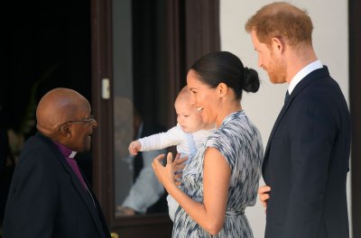 Meghan Markle Laughs With Baby Archie and Desmond Tutu and Prince Harry