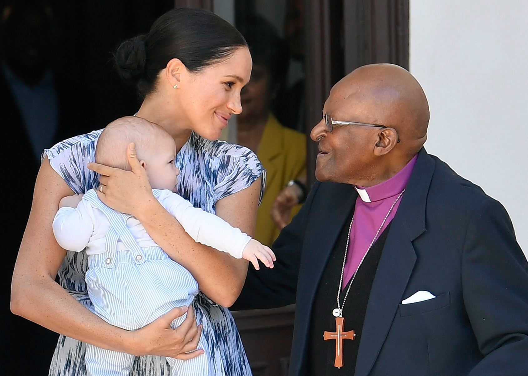Prince Harry and Meghan Duchess of Sussex visit to Africa With Archie Wo Meets Desmond Tutu