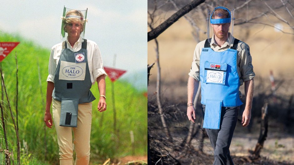Prince Harry visit to Angola Side By Side With Princess Diana Doing the Same Charity Work