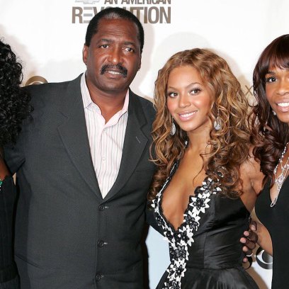 Destinys Child and Mathew Knowles - Kelly Rowland, Mathew Knowles, Beyonce Knowles and Michelle Williams