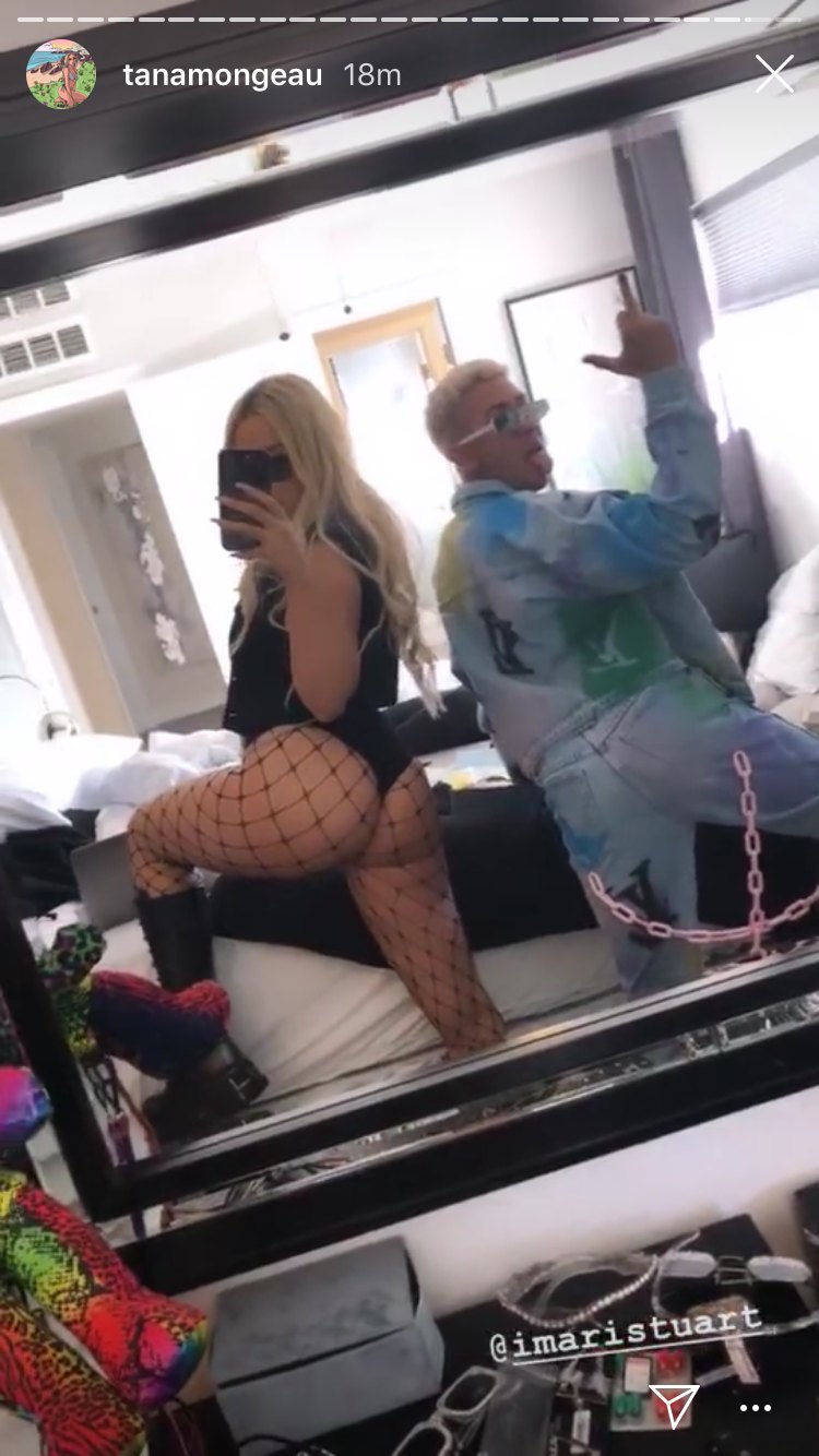 Tana Mongeau Selfie in a Revealing Outfit