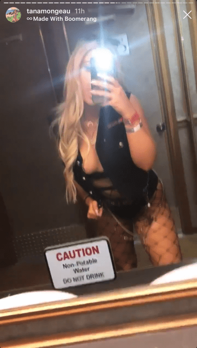 Tana Mongeau Selfie in a Revealing Outfit