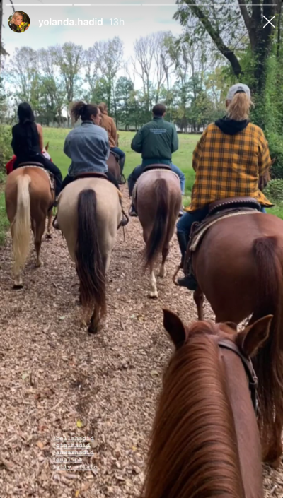 Hadid Family Horseback Riding