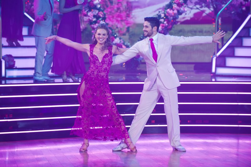 'Bachelorette' Star Hannah Brown's Costumes on 'Dancing With the Star' Just Get More Gorgeous Week 3 Wilson Philips Hold on Pink Dress With Alan Bersten Photo 2
