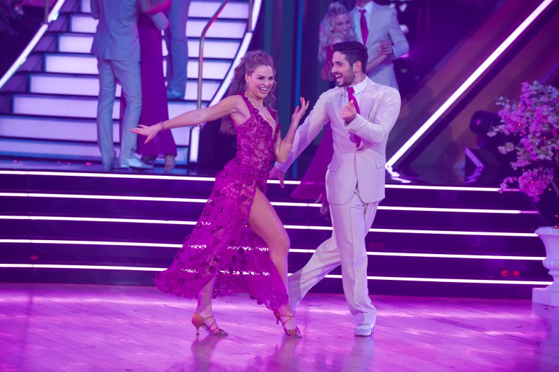 'Bachelorette' Star Hannah Brown's Costumes on 'Dancing With the Star' Just Get More Gorgeous Week 3 Wilson Philips Hold on Pink Dress With Alan Bersten