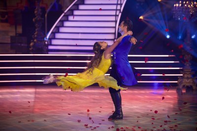 ALLY BROOKE, SASHA FARBER Beauty and the Beast Dance Disney Night Dancing With the Stars