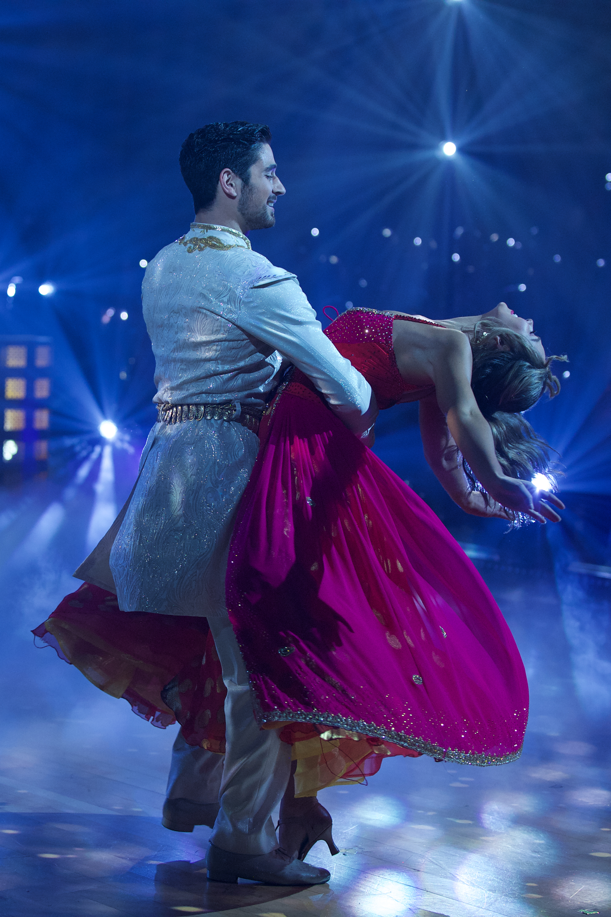 'Bachelorette' Star Hannah Brown's Costumes on 'Dancing With the Star' Just Get More Gorgeous Week 5 Aladdin Dance Red Dress With Alan Bersten A Whole New World Dance
