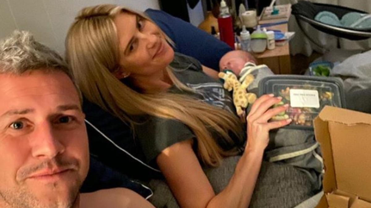 Ant and Christina Anstead Having Dinner in Bed