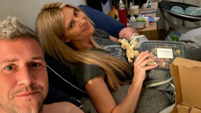 Ant and Christina Anstead Having Dinner in Bed