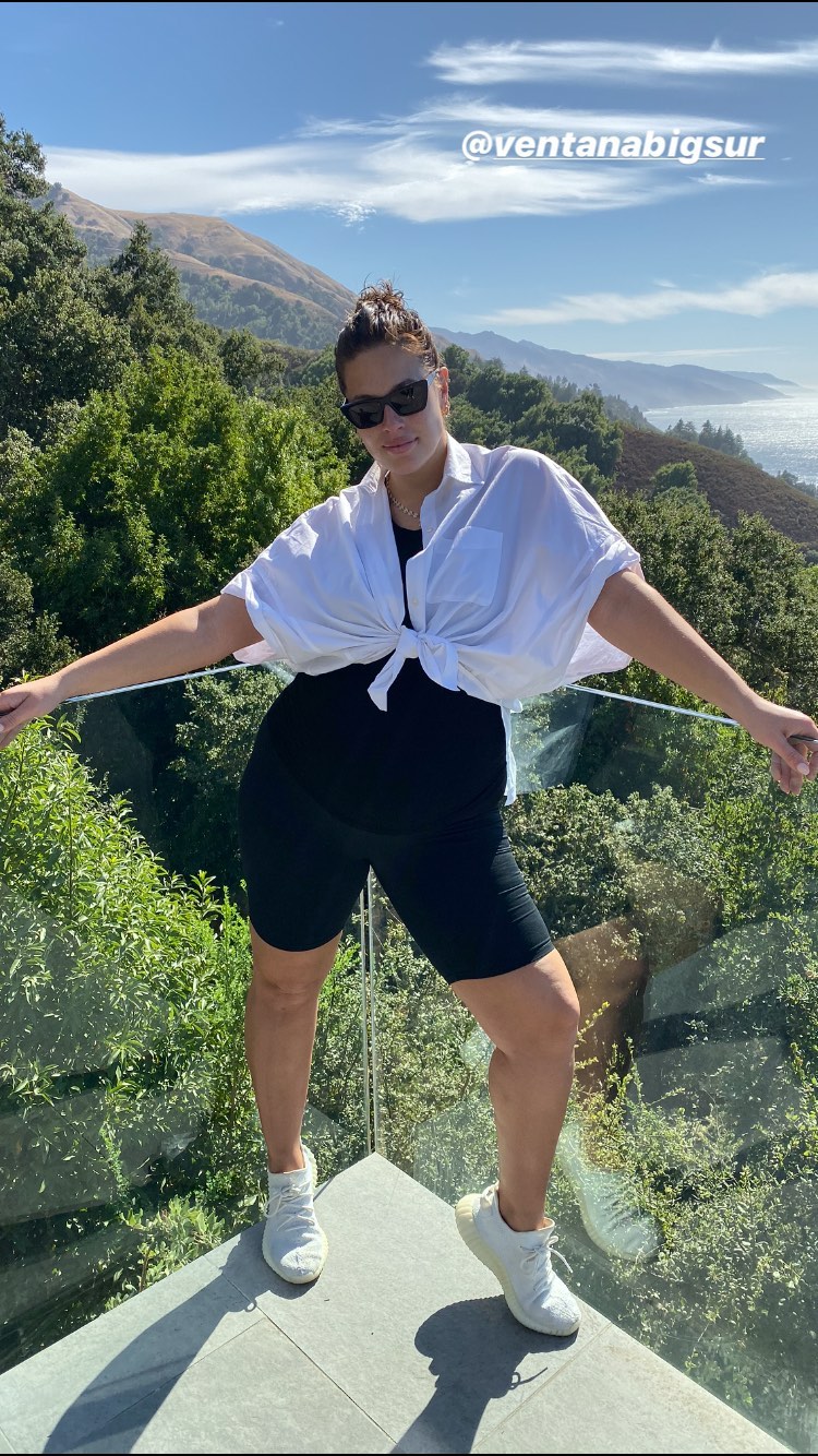 Ashley Graham and Justin Ervin's Babymoon in Big Sur, California