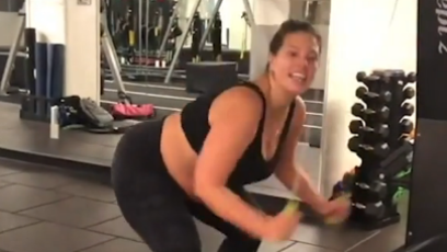 Ashley Graham Working Out While Pregnant
