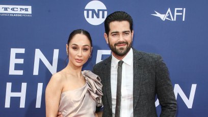 Cara Santana Wearing a Sparkly Dress With Jesse Metcalfe in a Suit