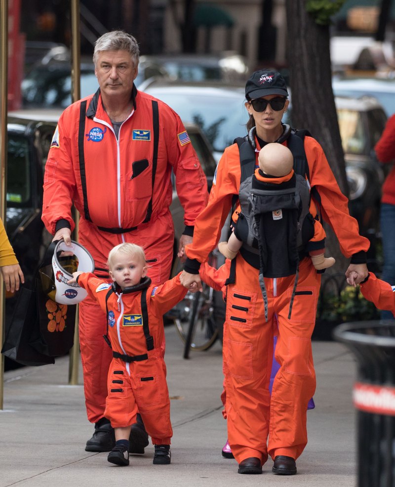 Celebrity Couples Halloween Costumes, Alec and Hilaria Baldwin