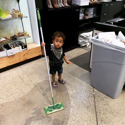Chrissy Teigen Son Miles Loves to Clean