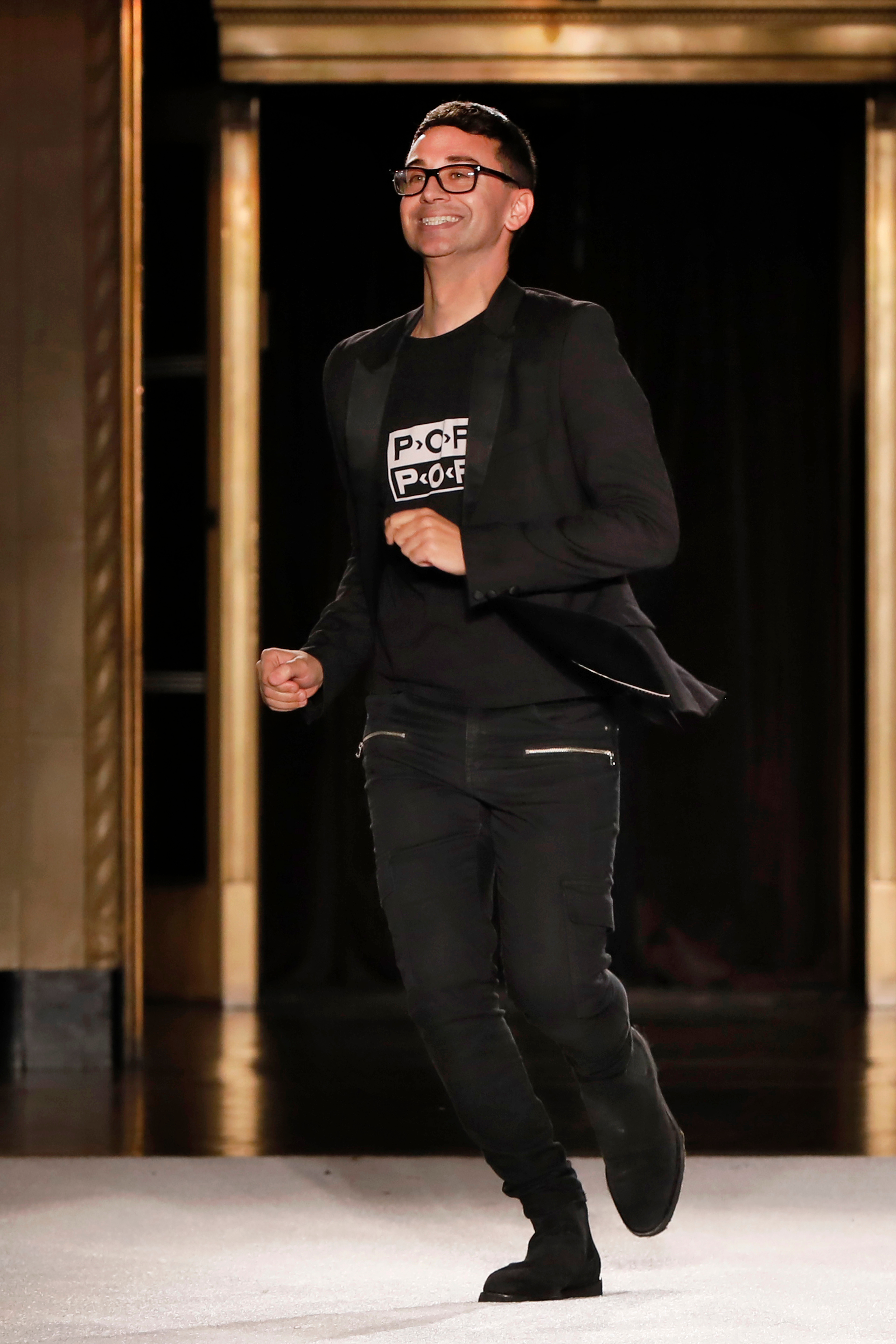 Christian Siriano on the Runway