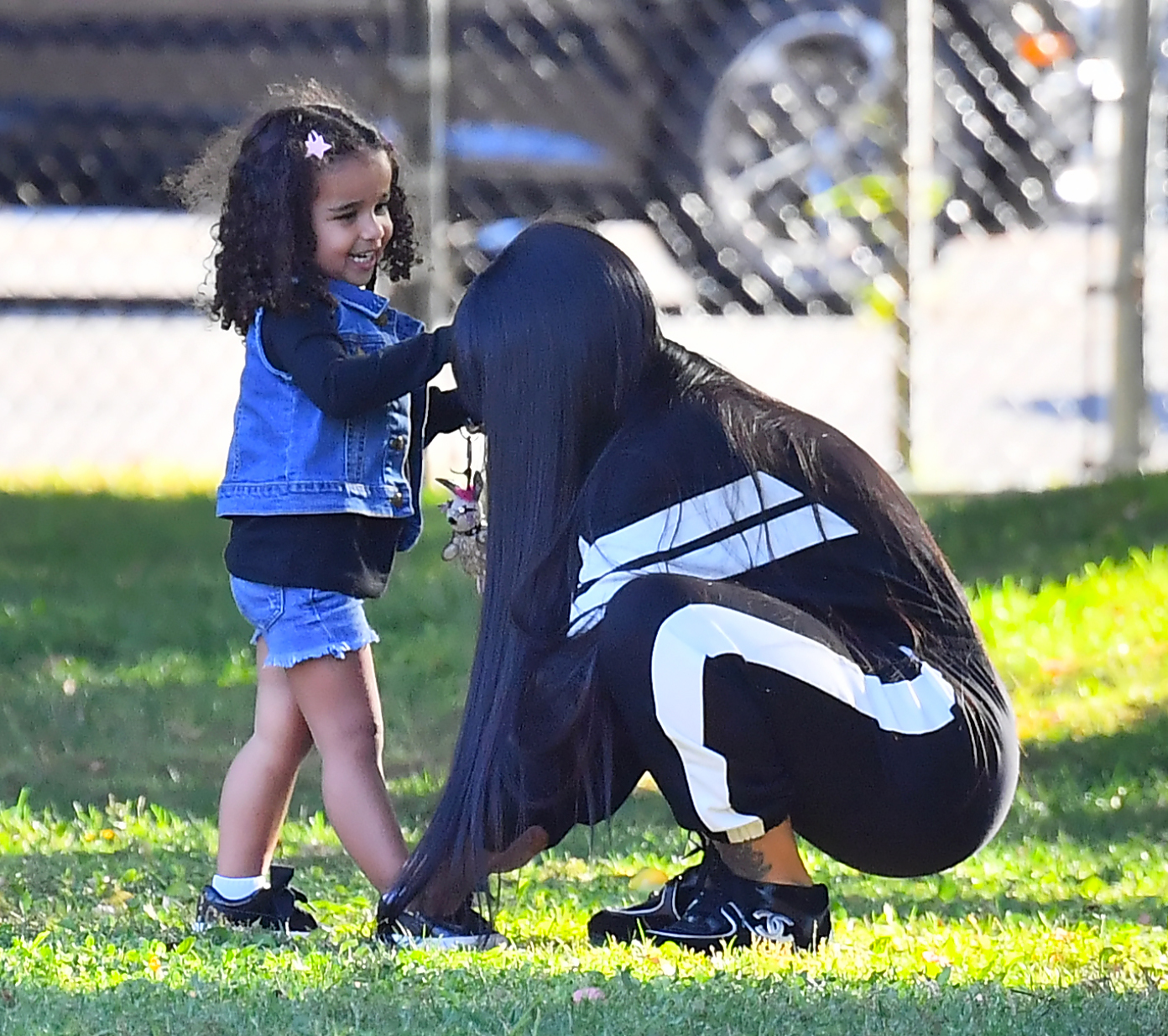 Dream Kardashian Blac Chyna Cheer King Cairo During Soccer Game